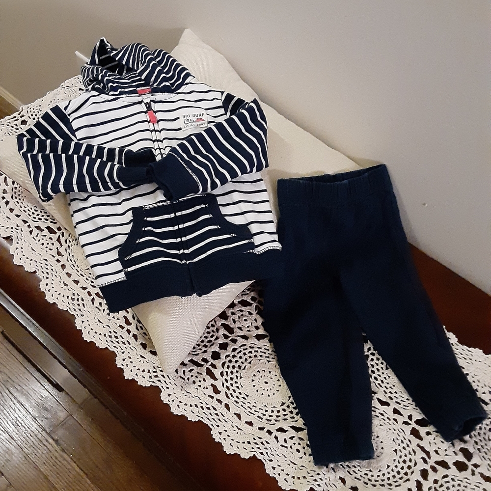 🔴(3 for $10)🔴 Carter's boys sz 18m, 2pc jacket and pants